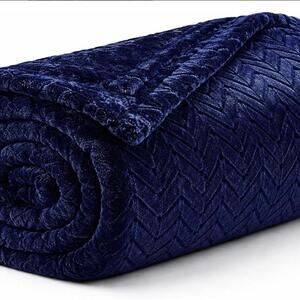 The Big One Throw Blanket 60 x 72 inches Navy Blue